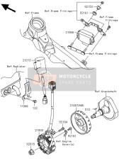 110560001, Steun,Condensator, Kawasaki, 0