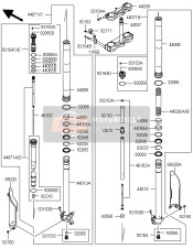 440710813, DAMPER-ASSY,Fork,Lh, Kawasaki, 0