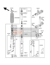 490061266SR, Boot,Fork,Gray, Kawasaki, 0