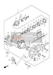 Engrenage conique final (De face) (LT-F400FZ P17)