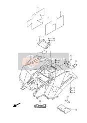 Guardabarros trasero (LT-F400F P17)