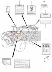 6839224210, Label, Gear Shift Pattern, Suzuki, 0