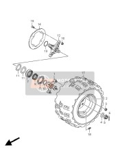 Roue arrière gauche