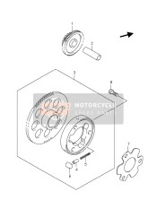 1261133G00, Tandwiel Start, Suzuki, 0