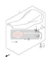 4510008H01U4W, Buddyseat, Suzuki, 0