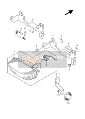 3572605G00, Bracket, Rear Comb Lamp, Suzuki, 2