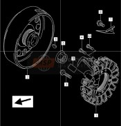 3210119B30, Stator Complessivo, Magneto, Suzuki, 0