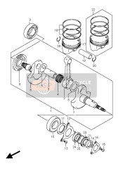 1254138F00, Retainer, Crankshaft Oil   Seal Mdl, Suzuki, 3