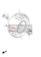 Roue arrière droite