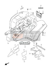 Parafango posteriore (LT-A500XZ)