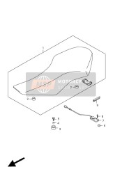 4521445G00, Molding, Seat, Suzuki, 1