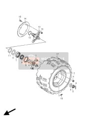 Roue arrière gauche (LT-R450Z)