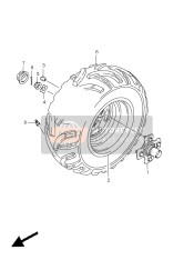 Roue arrière droite