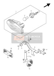 Combinatielamp achter (LT-A500XPZ P28)