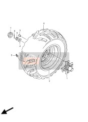 Roue arrière droite