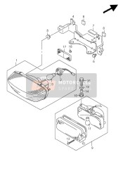 Lampe combinée arrière (LT-F250 E17)