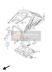 Couvercle du réservoir de carburant (LT-Z400)