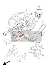 Parafango posteriore (LT-A750XZ P17)