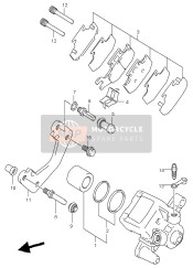 6910003841, Jeu De Plaquettes Frein, Suzuki, 2