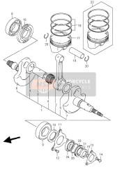 1254138F00, Retainer, Crankshaft Oil   Seal Mdl, Suzuki, 2