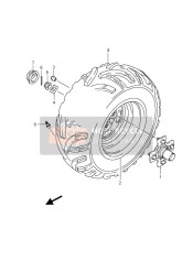 Roue arrière droite (LT-A750XP)