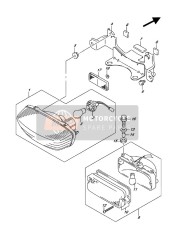 Lámpara de combinación trasera