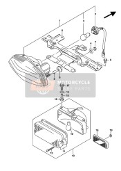 Lámpara de combinación trasera