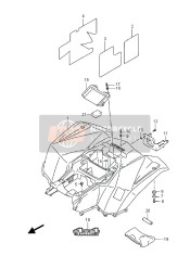 Parafango posteriore (LT-A400FZ)