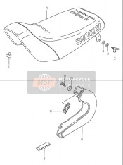 4510004650P8B, Seat Set (Black), Suzuki, 0