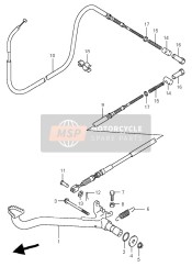 0940800056, Clamp, Cable & Brake   Hose, Suzuki, 1