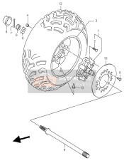 Roue arrière droite