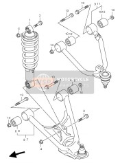 5210021G0037W, Absorber Assy, Front   Shock (Red), Suzuki, 0