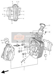 1110019B71, Zylinderkopf LT-F4WDX, Suzuki, 0