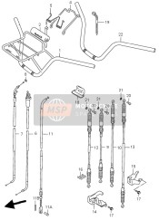 5884039DA0, Cable,  Reverse Lt, Suzuki, 0