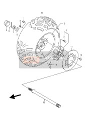 Roue arrière droite