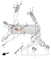 6210019B81019, Absorber Assy, Rear  Shock (Black), Suzuki, 0