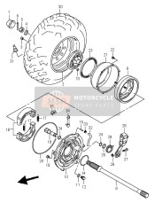 Roue arrière droite