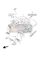 6817540B30NT2, Tape, Rear Fender Rh, Suzuki, 0