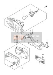 Lampe combinée arrière (LT-A750X P17)