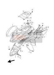 6815521G40CHJ, Tape, Side Cover Rh, Suzuki, 0