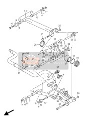 Bras de suspension arrière