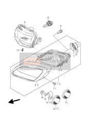 3595014A20, Reflex Reflector, Fr, L, Suzuki, 0