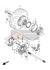 Roue arrière droite