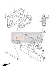 Bras oscillant arrière