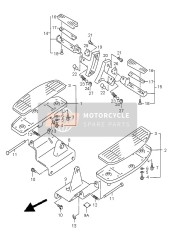 4350210F12, Footrest Assy,F, Suzuki, 2