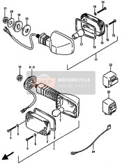 Indicatore di direzione lampada (E2-E4-E15-E16-E17-E18-E21-E22-E25-E34-E39-E55)