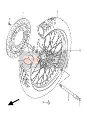 5471105D01, Axle, Front, Suzuki, 0