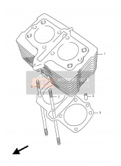 1124101D00, Fussdichtung, Suzuki, 3