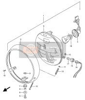 0947112080, Lampastigliaina 12V45/45W, Suzuki, 1