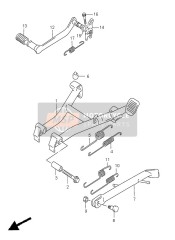 4311001D12, Pedal, Brake, Suzuki, 0